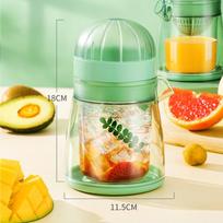 Portable Multifunction Manual Juicer Cup: Dual-Action Fruit & Citrus Squeezer for Home Use beige