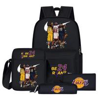 Neperšlampama NBA mokyklinė kuprinė berniukams su animaciniais paveikslėliais, telpa 16 colių nešiojamasis kompiuteris Style C