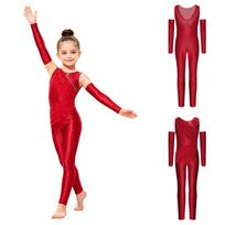 Merginų gimnastikos šokio maudymosi kostiumas su kalnų krištolais, be rankovių, U formos nugara, tinklinis uždėjimas su rankovėmis scenos varžyboms 7-8 Years bordinė