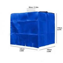 4 Colors Ibc Outdoor Cover For 1000 Liters Rain Water Tank Waterproof Anti Dust Sun Protection Oxford Cloth mėlyna