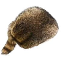 Raccoon Tail Ear Protection Hat Thickened Flat Top Cap High-quality Winter Cap ruda