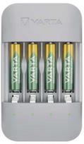 Varta Eco Charger Pro, Nikelio-metalo hidrido (NiMH), Trumpojo jungimo, AA, AAA, 4 vnt., Pridedamos baterijos