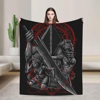 Pyramid head Silent Hill 2 Soft Warm Blanket Travel Office Throw Blanket Fluffy Living Room Flannel Bedspread Sofa Bed Cover Size: 180*230cm, Weight: 320 GSM black