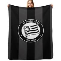 SK STURM GRAZ Inspired by 1997-1998 HOME kIt Throw Blanket Men's Soft Warm Throw Blanket for Couch 75cm*90cm black
