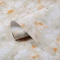 Marmuro rašto lipnūs tapetai, plėvelė viryklei ir spintelėms, virtuvės aliejui atsparūs lipdukai, plytelių tapetai ir atnaujinti stalviršio lipdukai 40CM*3M oranžinė
