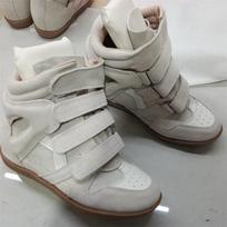 Klasikiniai, Gražiai atrodantys, Aukštakulniai batai moterims, Natūrali oda, Nauji, Universalūs, Retro stiliaus Velcro sportiniai ir laisvalaikio batai 38 gray