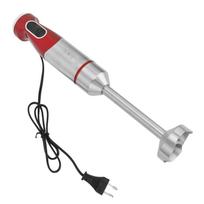 Electric Immersion Hand Blender 800W Stainless Steel Blades Powerful Adjustable Modes Portable Handheld Blender Stick Mixer UK Plug raudona