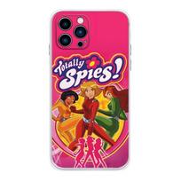 Totally Spies dėklas telefonui iPhone 17 16,15,14,13,12,11 Plus,Pro,Max,XR,Plus,E,Mini Skaidrus minkštas dėklas iPhone16promax