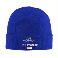 TADEJ POGACAR 14742438 Beanie Hats Bonnet Hats Female Male Casual Gym Knit Hat Autumn Design Head Wrap Caps blue