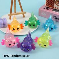Axolotl Squishy Toy Cute Slow Rising Fidget Toy Soft Squeeze Sensory Toy for and Adults Stress Ball for Anxiety and Focus Kids blue