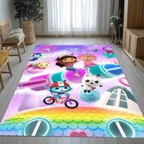 Mielas Gabby Lėlių Namelis Animacinis Mergaitės Svetainės Neslystantis Kilimas Minkštas Kilimas Miegamojo Vaikų Žaidimų Kambario Sofai, Namų Dekoras Durų Kilimėlis 80x120cm