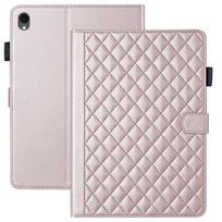 11 Inch Tablet Case Galaxy Tab S11 Ultra Shockproof TPU Cover With Stand Solid Color Chic Design Handmade Premium OPPO Pad SE 11in 2025 rožinio aukso spalvos