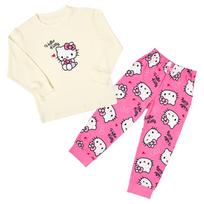 Sanrio Ilgomis rankovėmis Hello 485985 vaikiška pižama, Katytė, 130 cm, pink