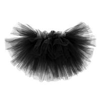 Tutu bėgimo sijonas Mini sijonas 6 sluoksnių tiulis Tiulio sijonas Seksualus baleto sijonas Klostuotas sijonas Apatinis sijonas Pūstas sluoksniuotas tiulis Tutu sijonas S black