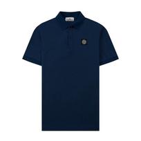 Universalus Unisex ilgomis rankovėmis laisvalaikio polo marškinėlis su atverčiama apykakle XL blue