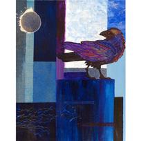 Diamond Painting Full Moon and Crow Cross Stitch Full Drill Handicraft 3D Diamond Embroidery Abstract Landscape Mosaic Handmade Gift Wall Art Full Round 30X40CM