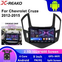 Android 12 Stereo Multimedija Automobilinis Carplay Android Auto Belaidis Chevrolet Cruze 2012-2015 FM AM WIFI radijas 1+32 black