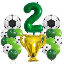 Football Championship Trophy, Balloon Set, Aluminum Film, Children and Boys' Birthday Party, World Cup Birthday Decoration digital 2 set