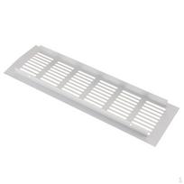 Aliuminio lydinio ventiliacinė anga su žaliuzėmis 80x250mm white