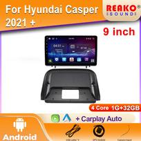 Car Radio Carplay For Hyundai Casper 2021 + Navigation GPS Android Auto Bluetooth Stereo Multimedia Player Head 2din 4G WiFi 4 core 1GB+32GB carplay blue