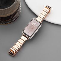 Nerūdijančio plieno kilpa Huawei Band 9/8 dirželiui, aukštos kokybės apyrankė Huawei Band 9 Correas Irregular, skirta Huawei 7/8/9 diržui Huawei Band 7 gray