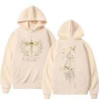 Basgiath karo koledžas Ketvirtasis sparnas Hoodie Vyrams Moterims Mada Retro Drakono raitelis Palaidinukė Drabužiai Per dydį Hoody M beige