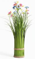 Dirbtinių gėlių puokštė Homla Venny, mėlyna sp./žalia sp./rožinė sp., 35 cm