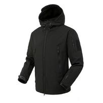 Men's Winter SoftShell Waterproof Jackets Male Hood Coat Fishing Hiking Camping Climbing Skiing Pants Trousers XS juoda