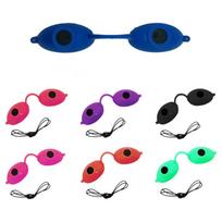 Super Sunny Tanning Goggles Classic Laser Eye Shield LED Protective Shield, Black, 1 pcs
