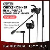 Strictly Selected E-Sports Gaming Headset Microphone In-Ear Wired Earphones 3.5mm Interface 1.2m Cord Mobile Games Computers juoda