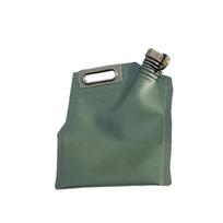 Fold Flat Fuel Storage Bag with Carry Handle, Soft Material Container with Screw Cap Opening for Garage and Trunk Storage gray