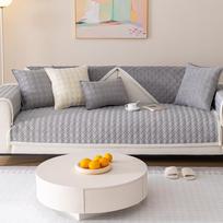 Milk Fiber Small Flower Sofa Cushion Autumn and Winter Plush Sofa Cover Comfortable Thickened Sofa Towel All-Inclusive Universal Sofa Cover 70*120
