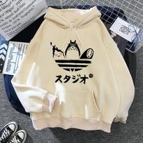 Spirited Away Hoody Harajuku Ogino Chihiro Veiduko Vyras Grafika Unisex Atsitiktiniai Hoody Žieminiai Šilti Mados Unisex Mados Palaidinės XL black