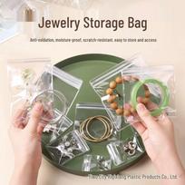 Transparent PVC Jewelry Storage Bag - Anti-Oxidation, Self-Sealing, Thickened for Earrings and Ornaments 8*12 (20 pieces)