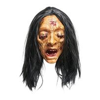 Halloween Scary Stitched Eye for Costume Party Horror Cosplay One Size žalia