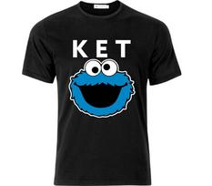 Ket Monster Drugs Black Unisex T-Shirt S black