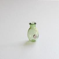 Mini stiklinė vaza šaldytuvo magnetas Kūrybinga 3D vaza Mikro kraštovaizdžio puošmena Šaldytuvo magnetai Vieta gėlių kompozicijoms Dekoracija as the picture beige