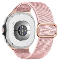 Elastinis dirželis Samsung Galaxy Watch 8 44mm 40mm 46mm Scrunchie Nailoninis Sportinis riešo Apyrankė correa Galaxy Watch 8 classic Juosta Galaxy watch 8 44mm rožinė