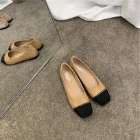 Plokščiapadžiai Moteriški Rudens Nauji Seklių Burnų Universalūs Senelės Vienspalviai Batai Prabangūs Odiniai Suede Keli Moteriški Batai Zapatos 36 gray