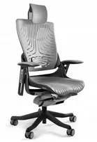 unique Wau 2 TPE-8 office chair, pilkas/juodas elastomer