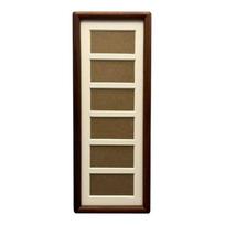 Baby Growth 6-Frame Mini Photo Album Frame Desktop Wall Mounted Nursery Decor for Newborn Milestone Memory Keepsake A1 brown