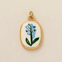 Dopamine Stainless Steel Necklace with Drip Oil Color & December Flower Pendant, 18k Gold-Plated beige