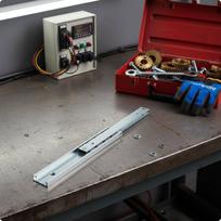 Aluminum Drawer Slide Quiet Operation Sliding Rail Linear Guide Rail Solid Steel Balls Hardware Heavy Duty for Furniture