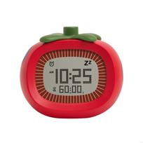 Tomato Digital Visual Timer Alarm Clock with LED Display, Count Up Countdowns Modes, Portable Desk Timer for Homework Y5GB raudona