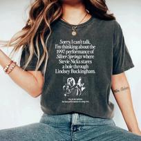 Galvoju apie 1997 m. pasirodymą, Stevie Nicks Fleetwood Mac marškinėliai S black