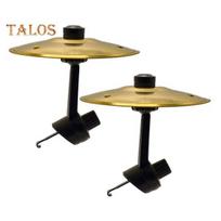 2Pcs Car Vent Mini Drum Crash Cymbal for Car Vent Car Dashboard Percussion Turn Your Ride Into A Rhythm Zone Drummer Car Accessory C beige
