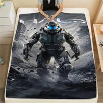 Halo spausdinimo flanelės pledas, Aukštos kokybės, Patogus visais metų laikais, Namų dekoras, Šiluma ir jaukumas, Puikiai tinka Kalėdų dovanoms 150cm x 200cm