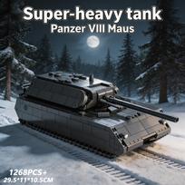 Heavy Vintage Armored Tank Building Blocks Model Kit DIY Bricks Collection Toy Gift For Children Boys Collectors