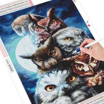 Diamond Painting 5d Animal Cross Stitch Embroidery Owl Diamond Art Home Decor 50X70CM