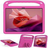 Dėklas Lenovo Tab P12 12,7 colio 2023 m. Vaikams saugus smūgiams atsparus su pieštuko laikikliu Planšetinio kompiuterio stovas Dangtelis Xiaoxin Pad Pro 12,7 dėklui P12 12.7 inch ryškiai rožinė